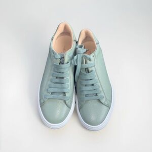 Fabiana Filippi Mint Green Leather Beaded Lace-up Leather Shoes (Made in Italy)